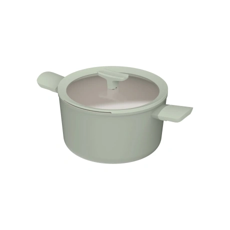 BergHOFF Leo Balance Sage kaanega kõrge 5,5l pott keraamilise mittenakkuva kattega 24cm