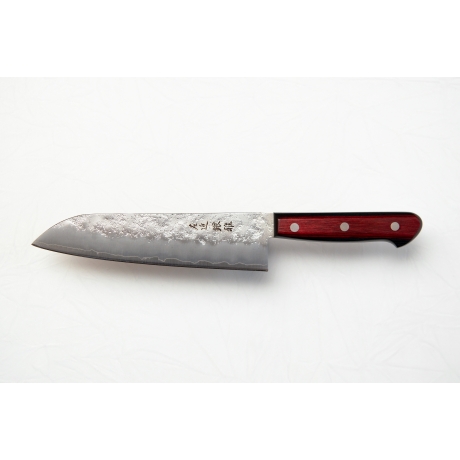 Sakon Ginga santoku, 180 mm, punane full-tang käepide