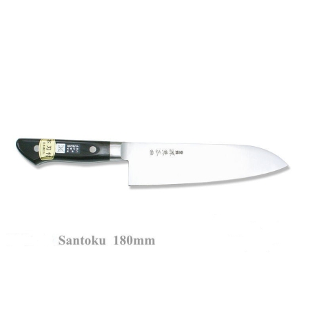 Minamoto Kanemasa японский поварский нож САНТОКУ, 180 мм, 59-60 HRC