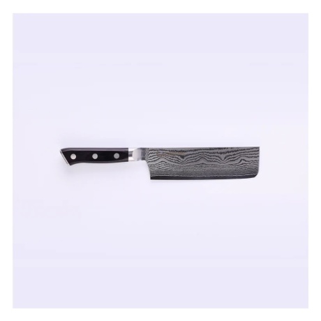 Mcusta Zanmai Classic Damascus Black Pakka нож НАКИРИ, 165 мм