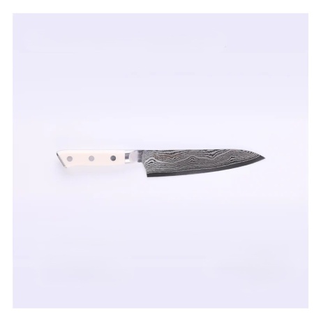 Mcusta Zanmai Classic Damascus White Corian gyuto chef knife, 180 mm