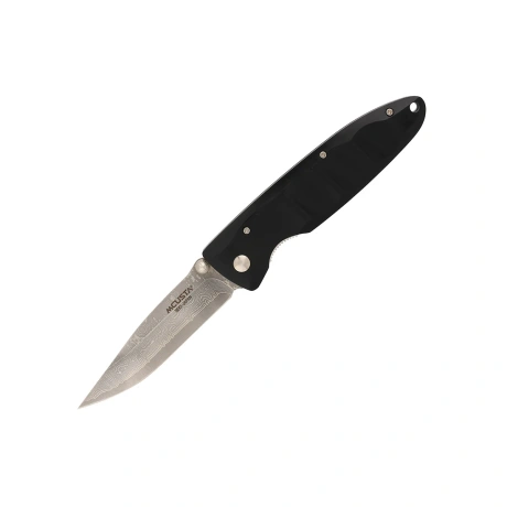 Mcusta Classic Wave taskunuga, must pakka, 85mm, VG-10 damaskus