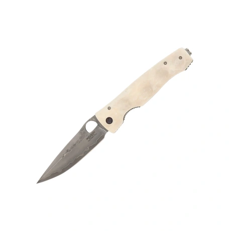 Mcusta Elite taskunuga, valge corian, 94mm, SPG2 pulberteras