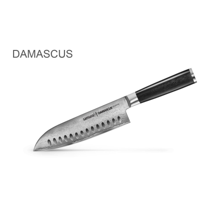 Samura Damascus поварский нож САНТОКУ 180 мм, 61 HRC