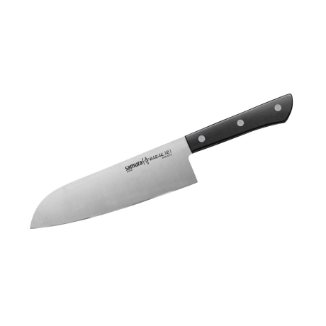 Samura HARAKIRI Santoku Jaapani kokanuga 175 mm, 58-59 HRC, must