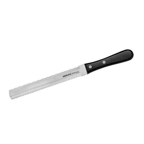 Samura HARAKIRI Two-sided saw knife for bread and frozen food 7.1"/180 mm, Black
