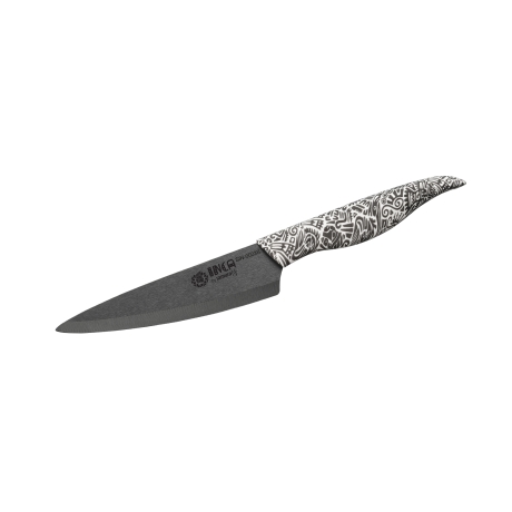  Керамический универсальный нож Samura Inca, 155 мм, черный