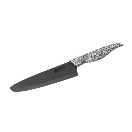 Керамический нож Samura Inca, 187 мм, черный