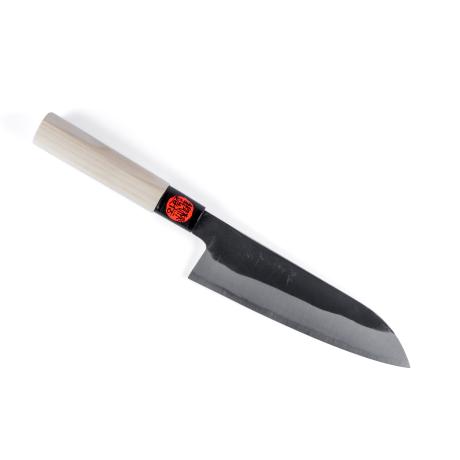 Shigeki Tanaka kuro santoku 165mm, aogami 2, manoolia, HRC 61-62