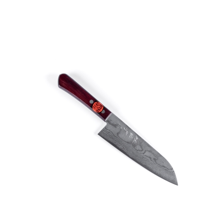 VG10-8layers Santoku 165 western red