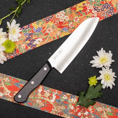 Suncraft Senzo Entree santoku kokanuga 167 mm, 58 HRC