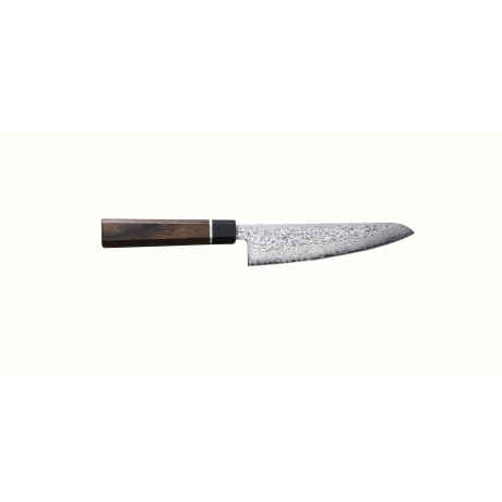 Senzo Black маленький японский поварский нож САНТОКУ, 143 мм