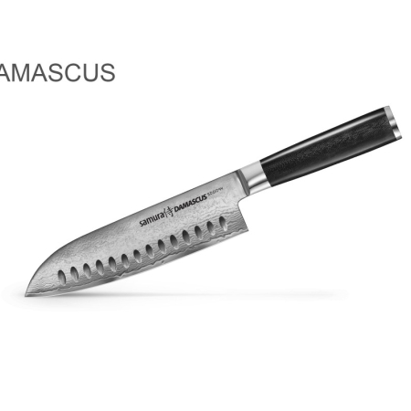 Samura Damascus santoku kokanuga 180 mm, 61 HRC
