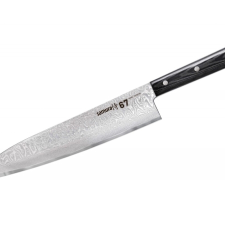 Samura DAMASCUS 67 Grand Chef шеф-нож ГЙУТО 240 мм, 67 слоев, 61 HRC