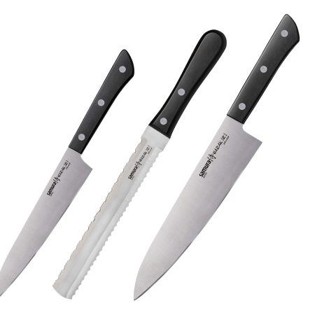 Комплект 3 ножей, Samura Harakiri 58-59 HRC